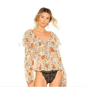 Intimately Free People Bodysuit Top Women’s Size XS Floral ~ Say It To Me